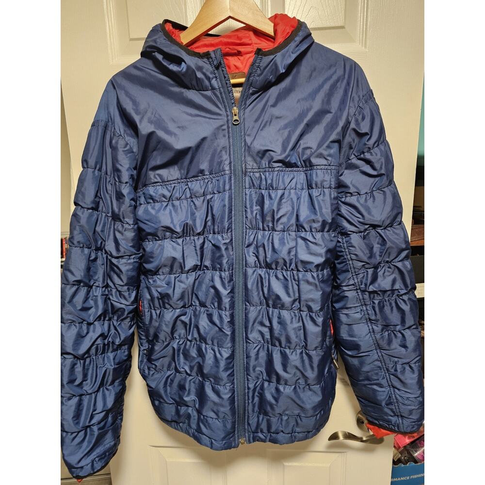 Duckworth Men's Sz XL Navy Full Zip Softshell Woolcloud Insulated Hiking Jacket